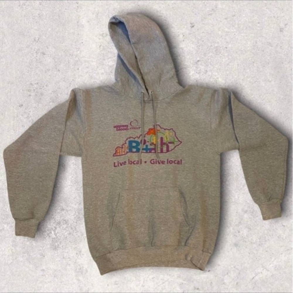 Kentucky Blood Center | Live Local • Give Local Donor Hoodie | Medium